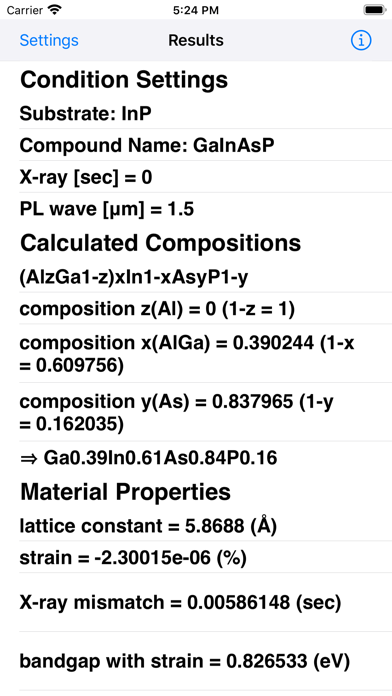 Screenshot 1 of III-V Comp. App