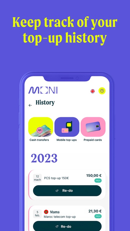 MONI | Mobile & Prepaid topups screenshot-5