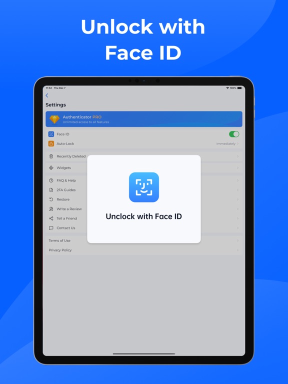 Authenticator App- MFA,2FA,OTP iPad screenshot 6 - Business app