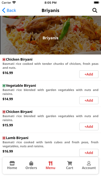 Shaan Indian Cuisine Screenshot