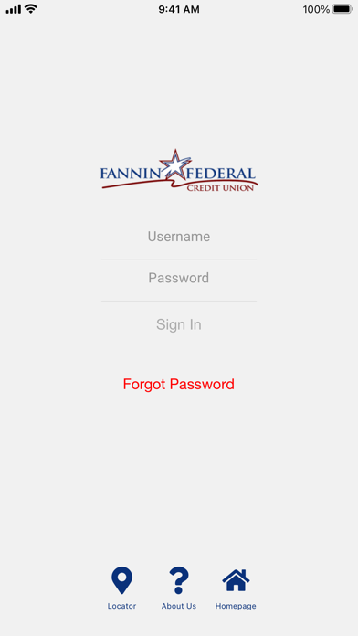 Fannin Federal Credit Union Screenshot