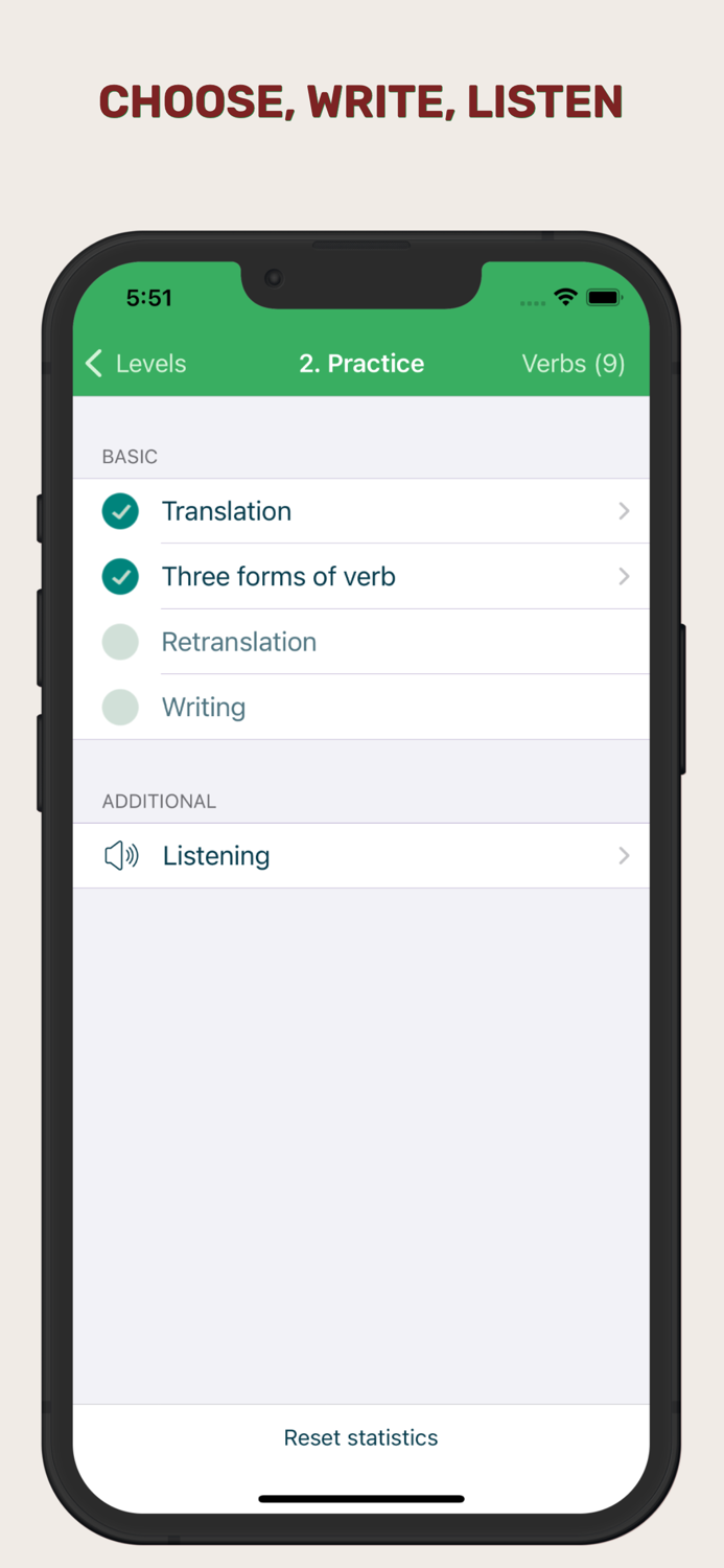 Irregular verbs English game