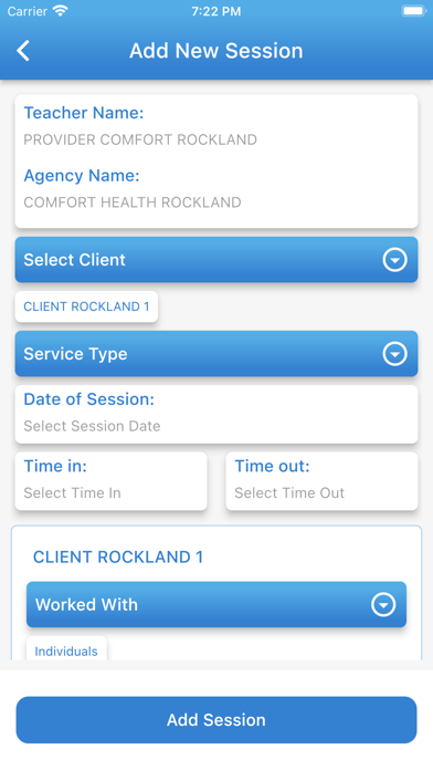 Comfort Hours Rockland Screenshot