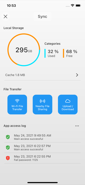 AirDisk Pro-skjermbilde