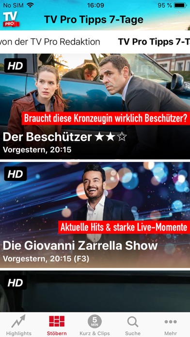 TV Pro Mediathek · Screenshot