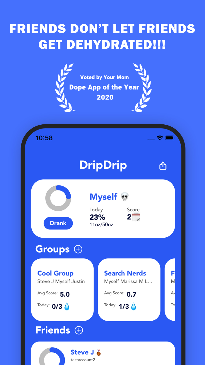 DripDrip - Social Hydration