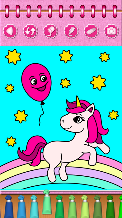 Pony Unicorn Coloring Book Screenshot