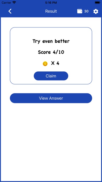Korean Bible Quiz Game Screenshot