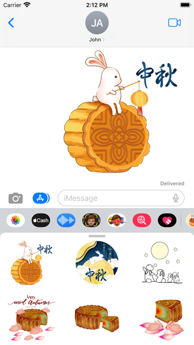 Mooncake Moonlight Stickers Screenshot