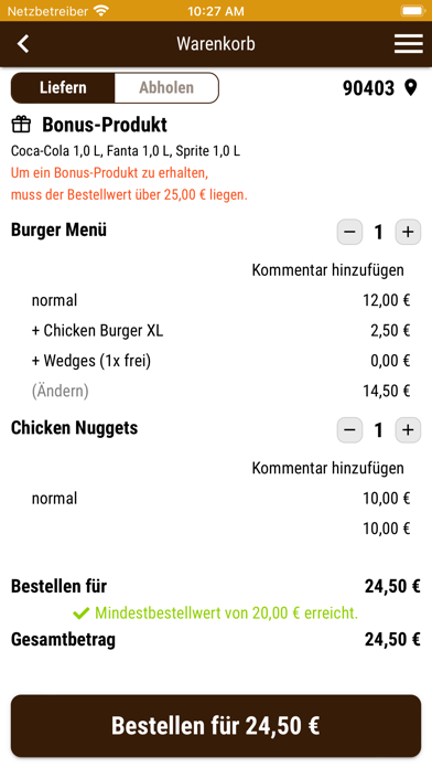 Spare Ribs Amigo Nürnberg Screenshot