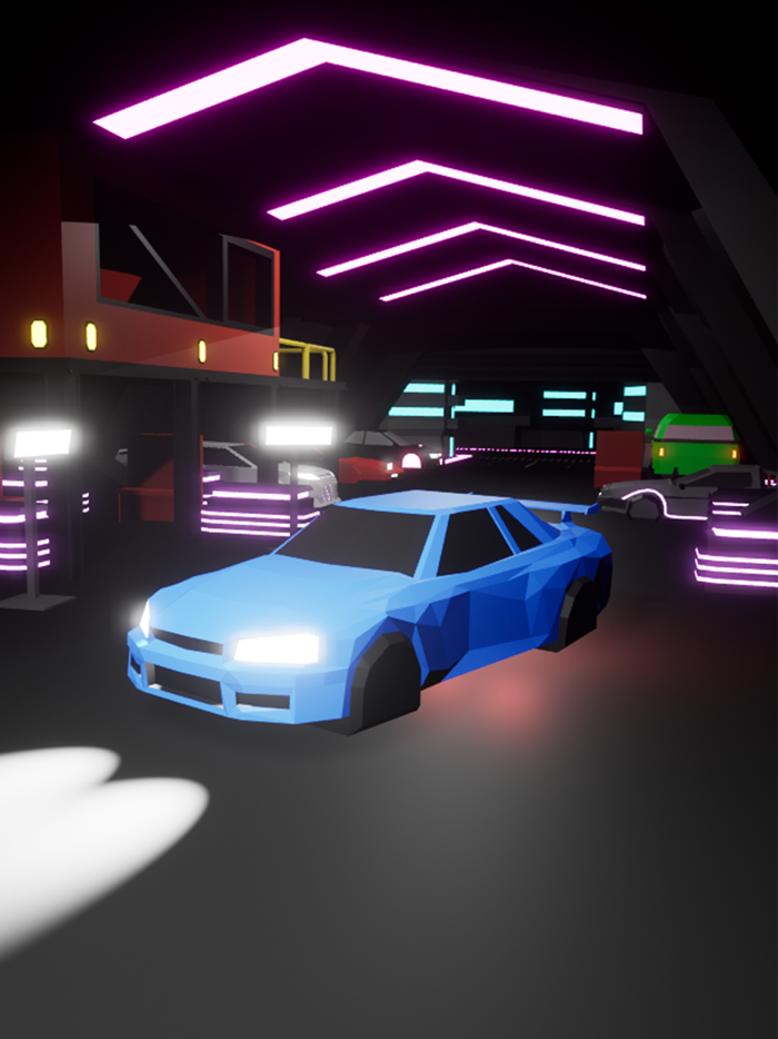 Neon Heist Cyber Drive chase