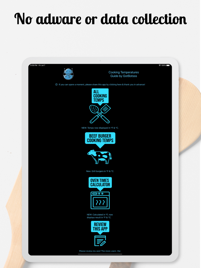 ‎GotBotsss Cooking Temps Guide Screenshot