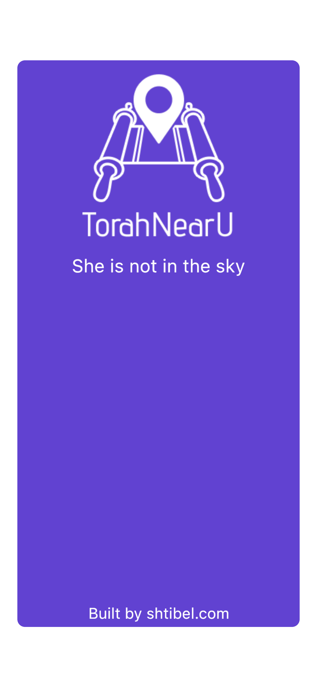 TorahNearU מפת שיעורי תורה