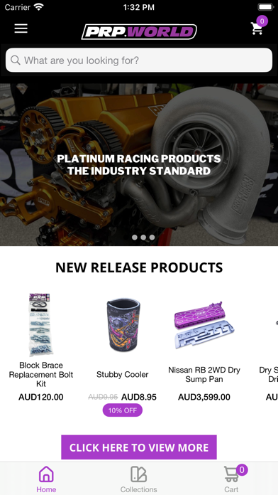 Platinum Racing Products Screenshot