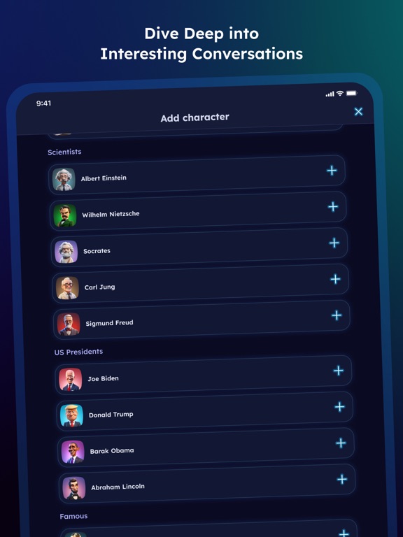 Speak GPT: Voice Chat with AI iPad screenshot 4 - Entertainment app