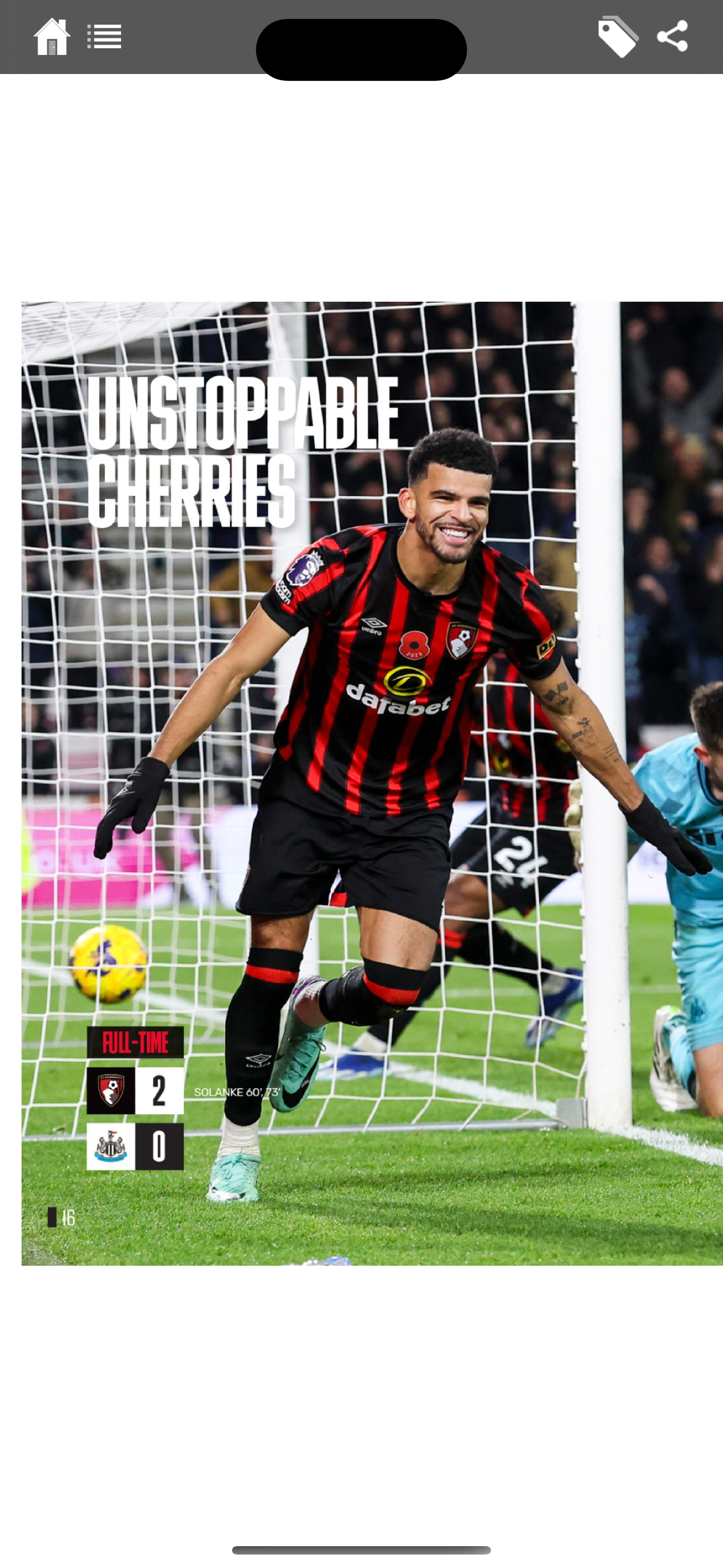 MATCHDAY - AFC Bournemouth
