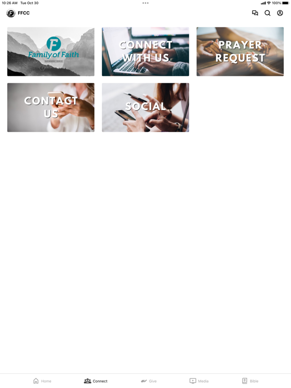 Family of Faith CC iPad screenshot 2 - Education app