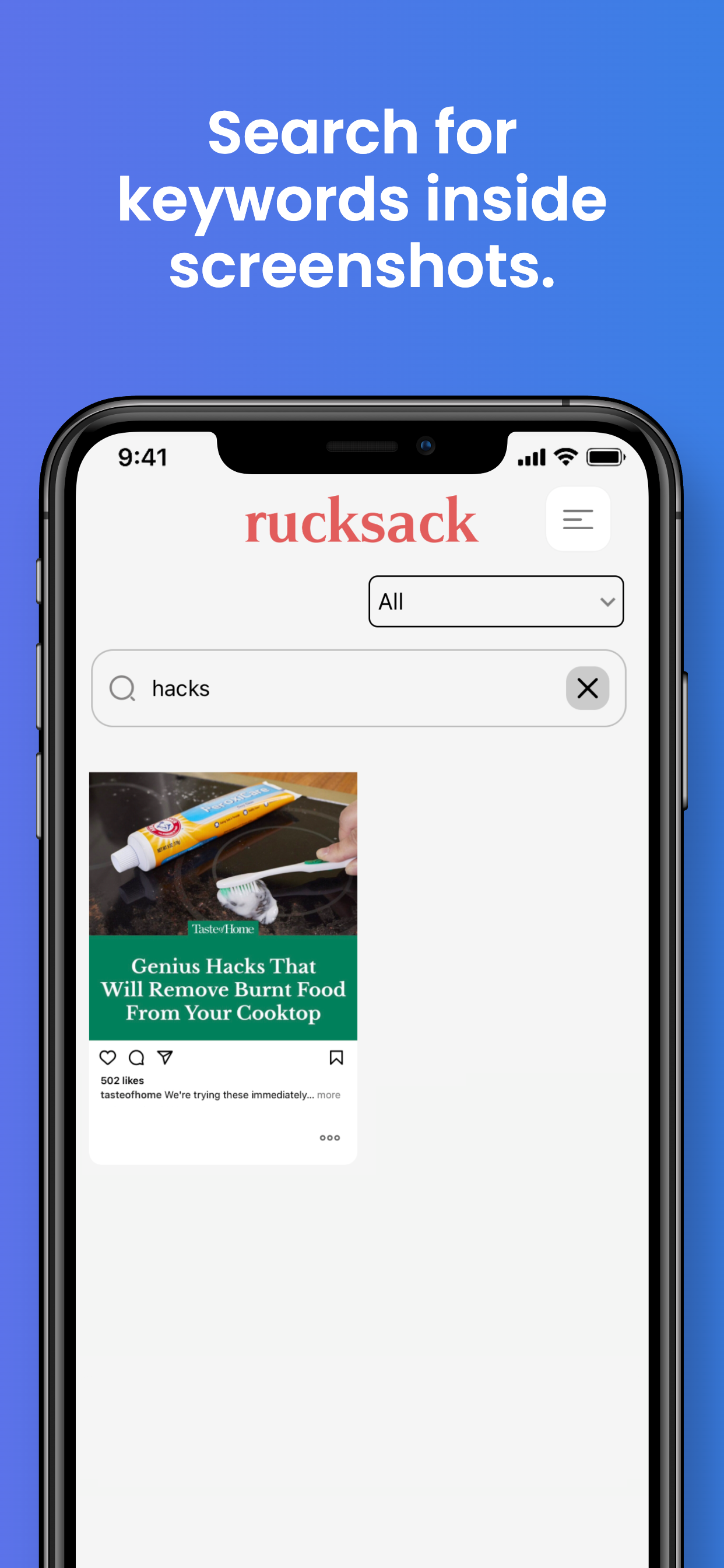 Rucksack App