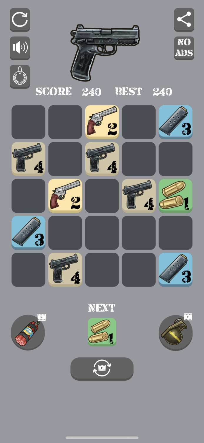 Gun and Bullet Merge Mr. Weapon