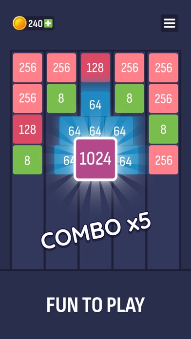 X2 Puzzle: Number Merge 2048 Screenshot