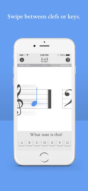‎Schermata di schede flash musicali Blue Note