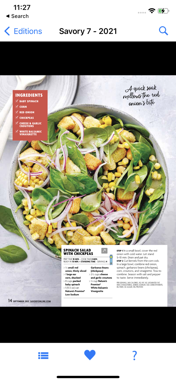 Savory Mag. Giant Food Stores