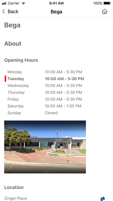 Bega Valley Shire Library Screenshot