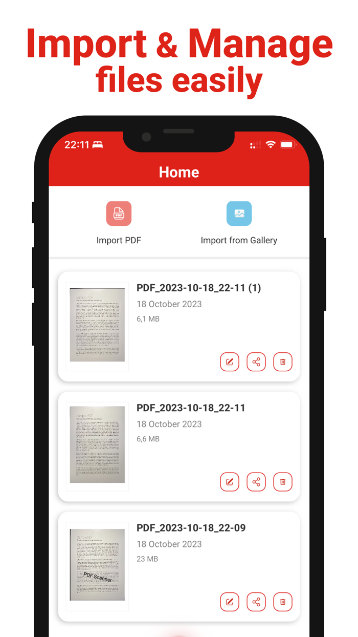 PDF Scanner - Read and Sign