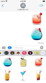 How to cancel & delete romantic cocktail stickers 3