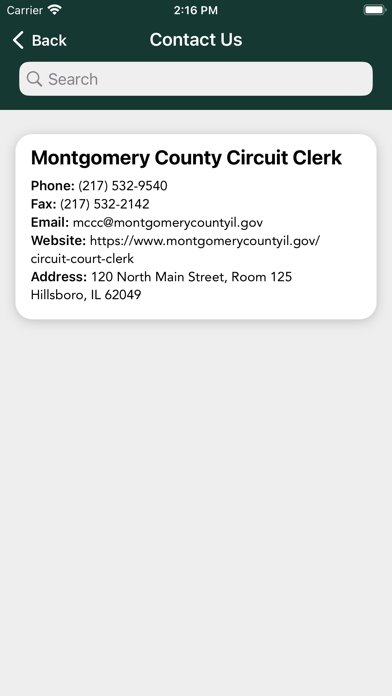 Montgomery Co Circuit Clerk IL Screenshot