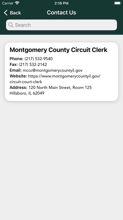 Montgomery Co Circuit Clerk IL