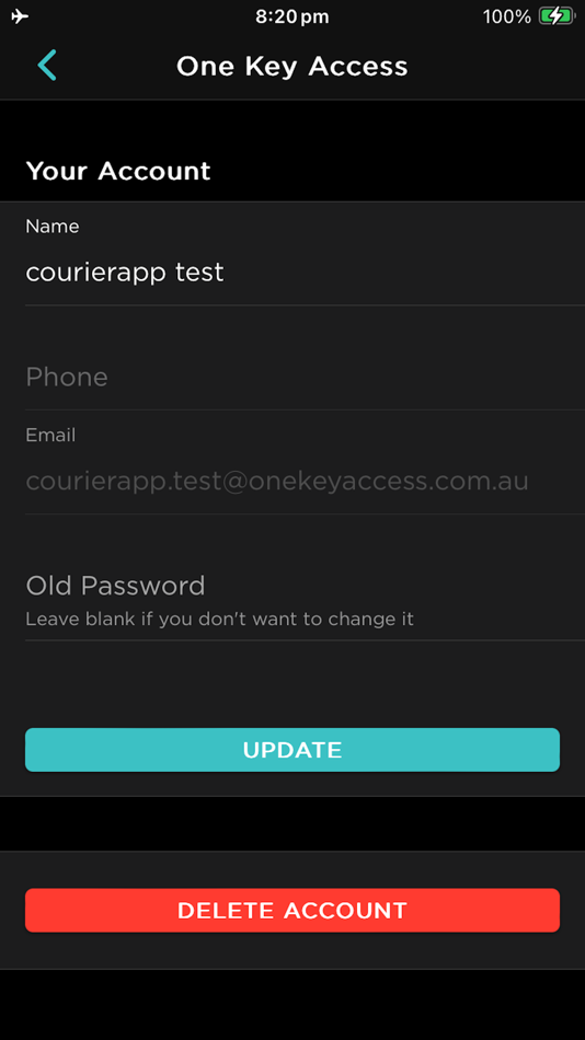 #5. OKA Courier App (iOS) 由: ONE KEY ACCESS PTY LTD