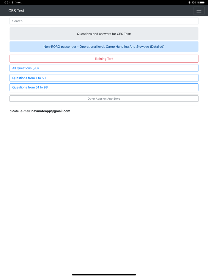 Non-RORO passenger CHaS Operat