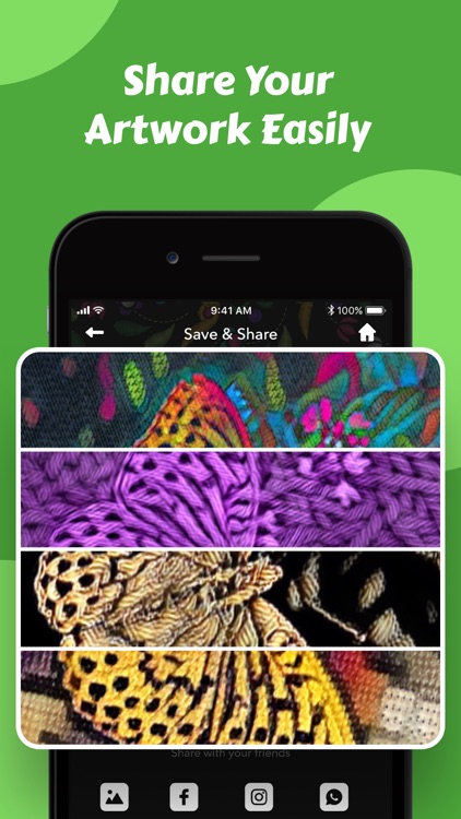 Embroidery Effect Quilt maker screenshot-4