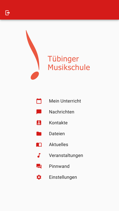 Tübinger Musikschule Screenshot