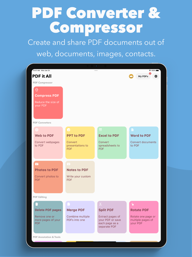 ‎PDF it All Document Converter Screenshot