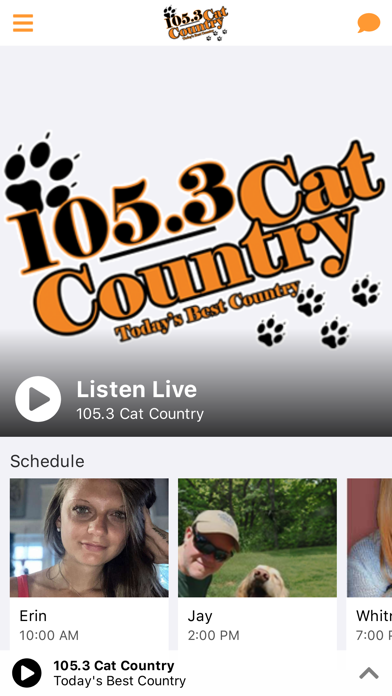 105.3 Cat Country Screenshot