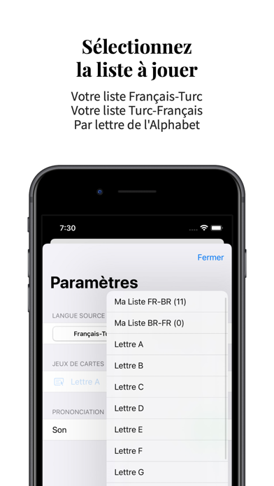 Vocabulaire Turc-Français Screenshot