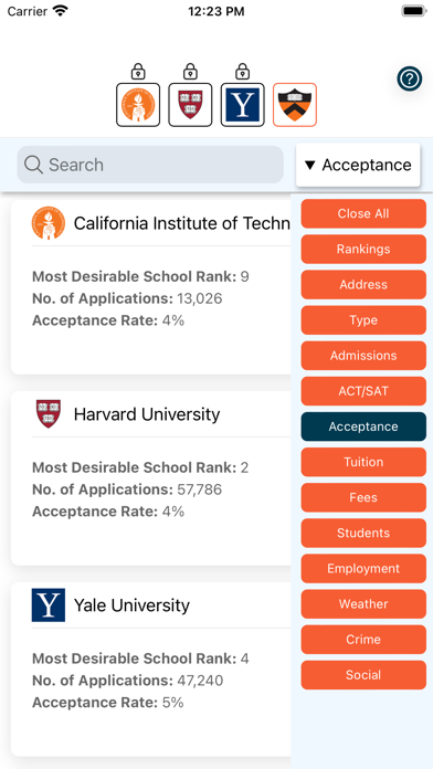 College Compare App Screenshot