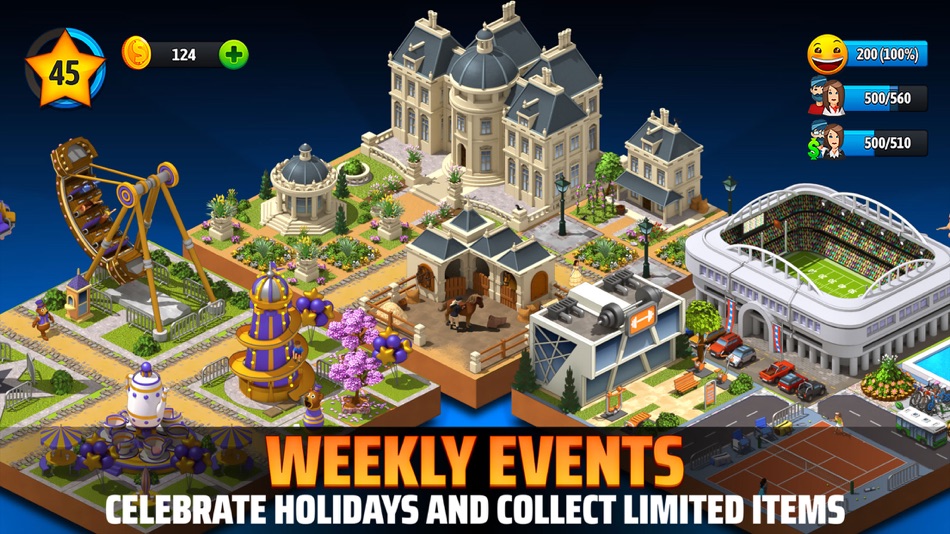 #5. City Island 5: Building Sim (iOS) Bởi: Sparkling Society Games B.V.