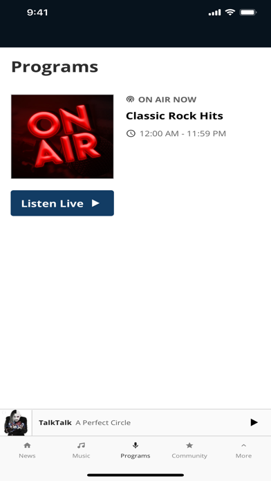 WTCO Radio Screenshot