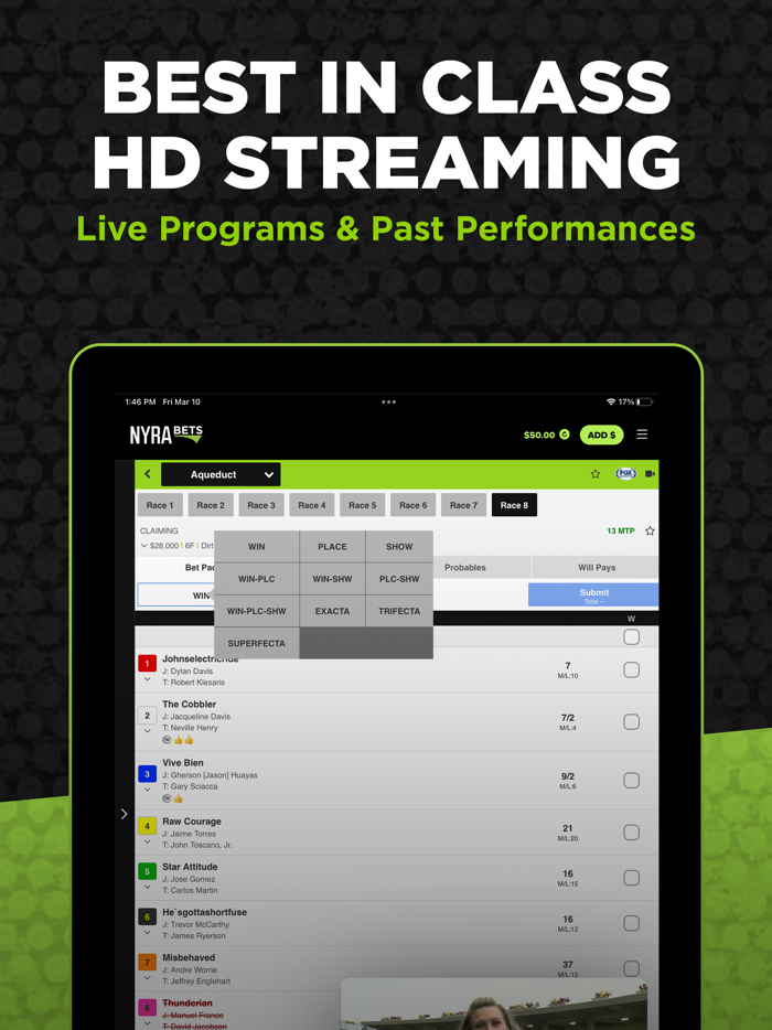 NYRA Bets - Horse Race Betting