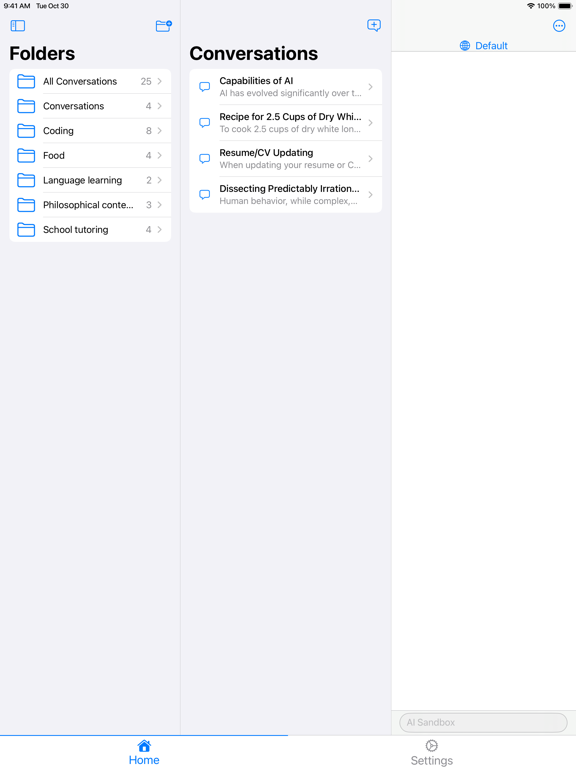 Screenshot #5 pour AI Sandbox - Chat Now!
