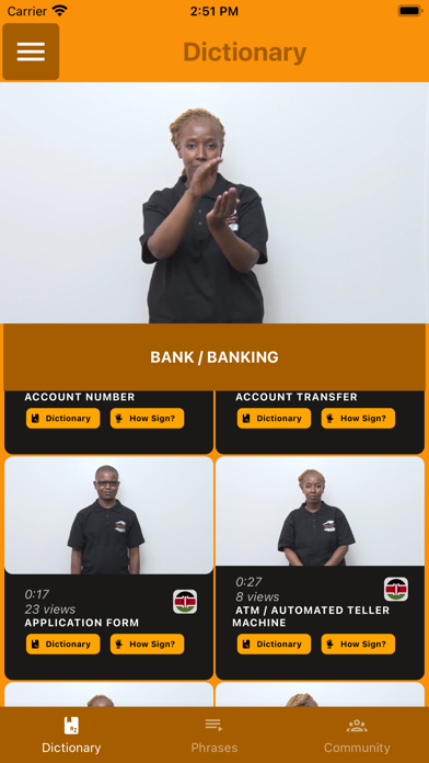Deaf eLimu Banking Screenshot