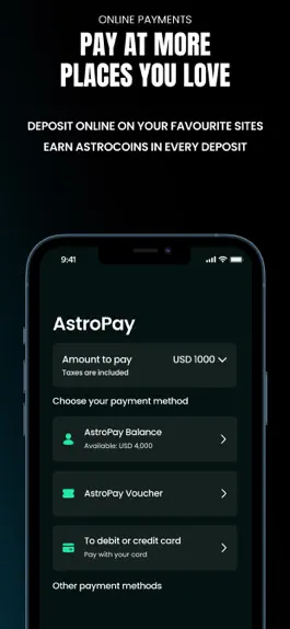 Game screenshot AstroPay - Online Money Wallet hack