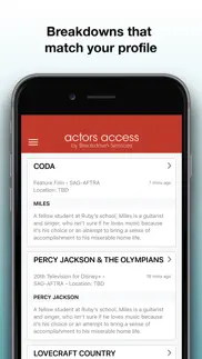 actors access iphone screenshot 3