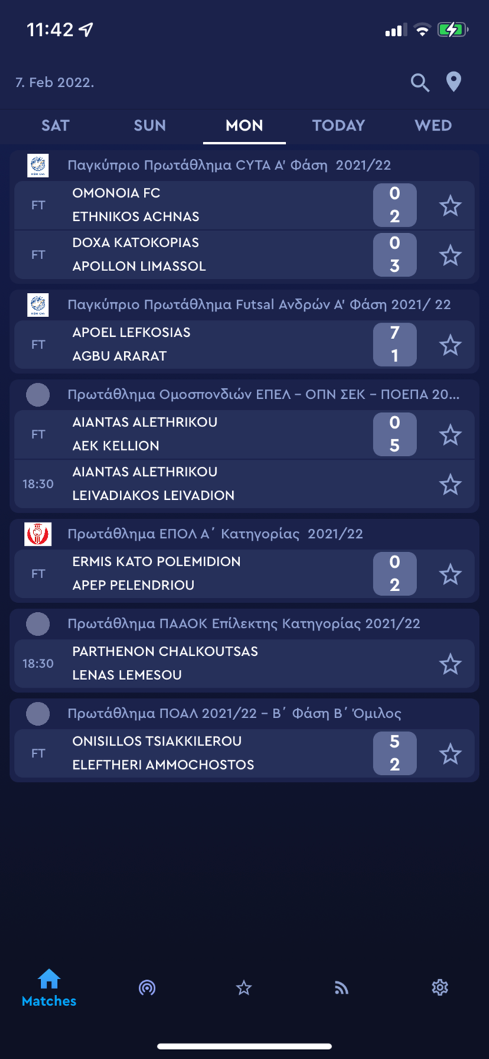 CFA Official App and Live Scores