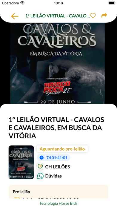 GH Leilões Screenshot
