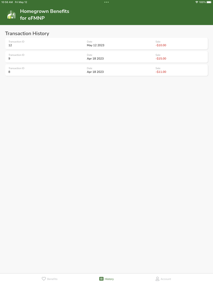Homegrown Benefits - for eFMNP
