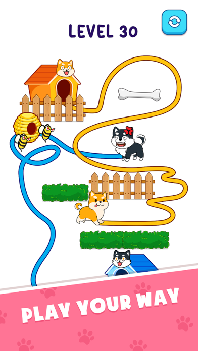 Dog Rush : Draw Home Puzzle Screenshot